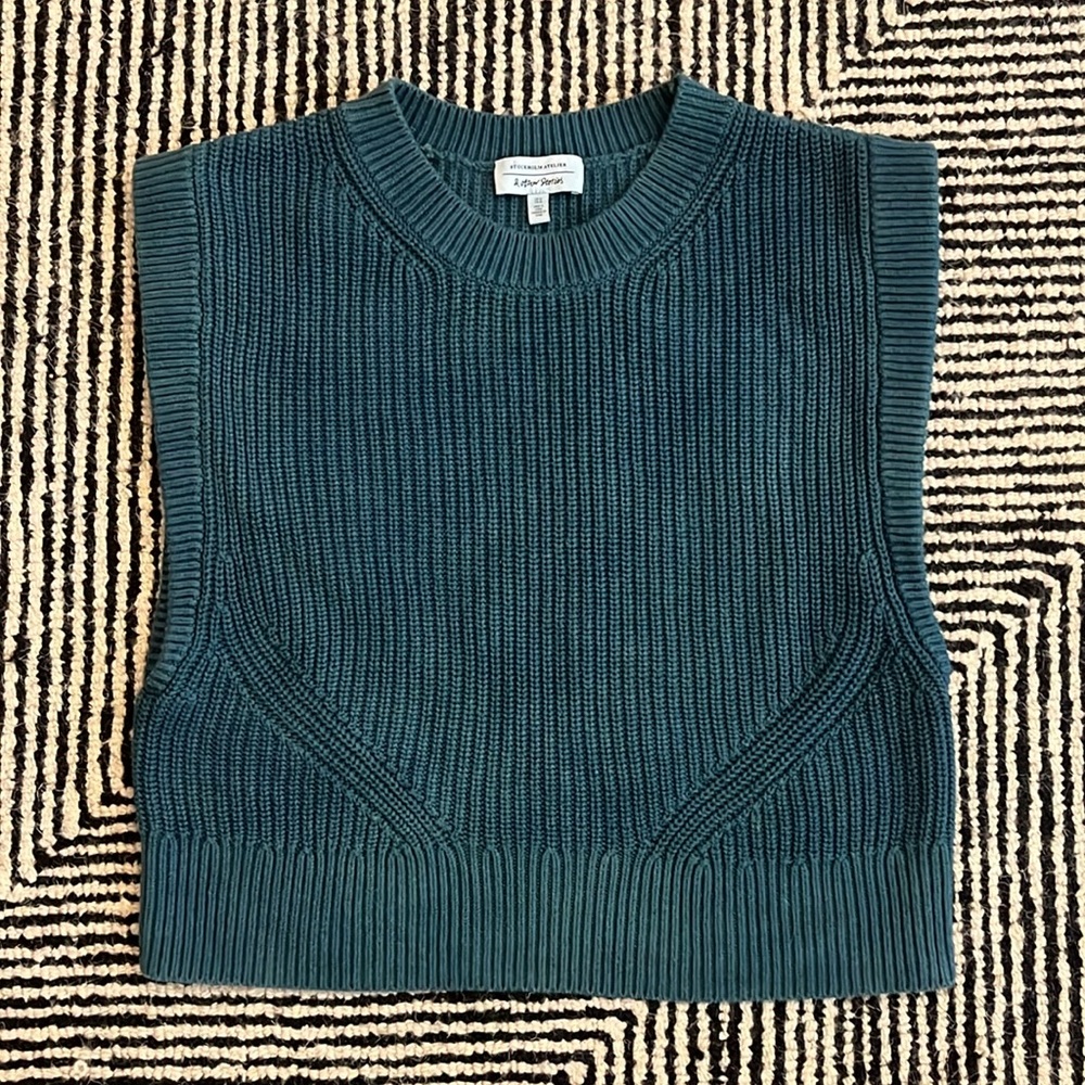 Dyed Cotton Sweater Vest